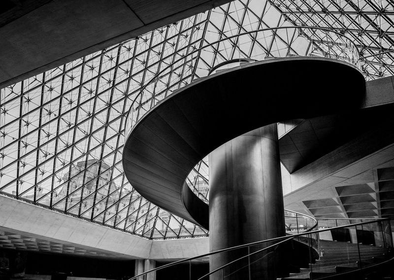 inside modern building